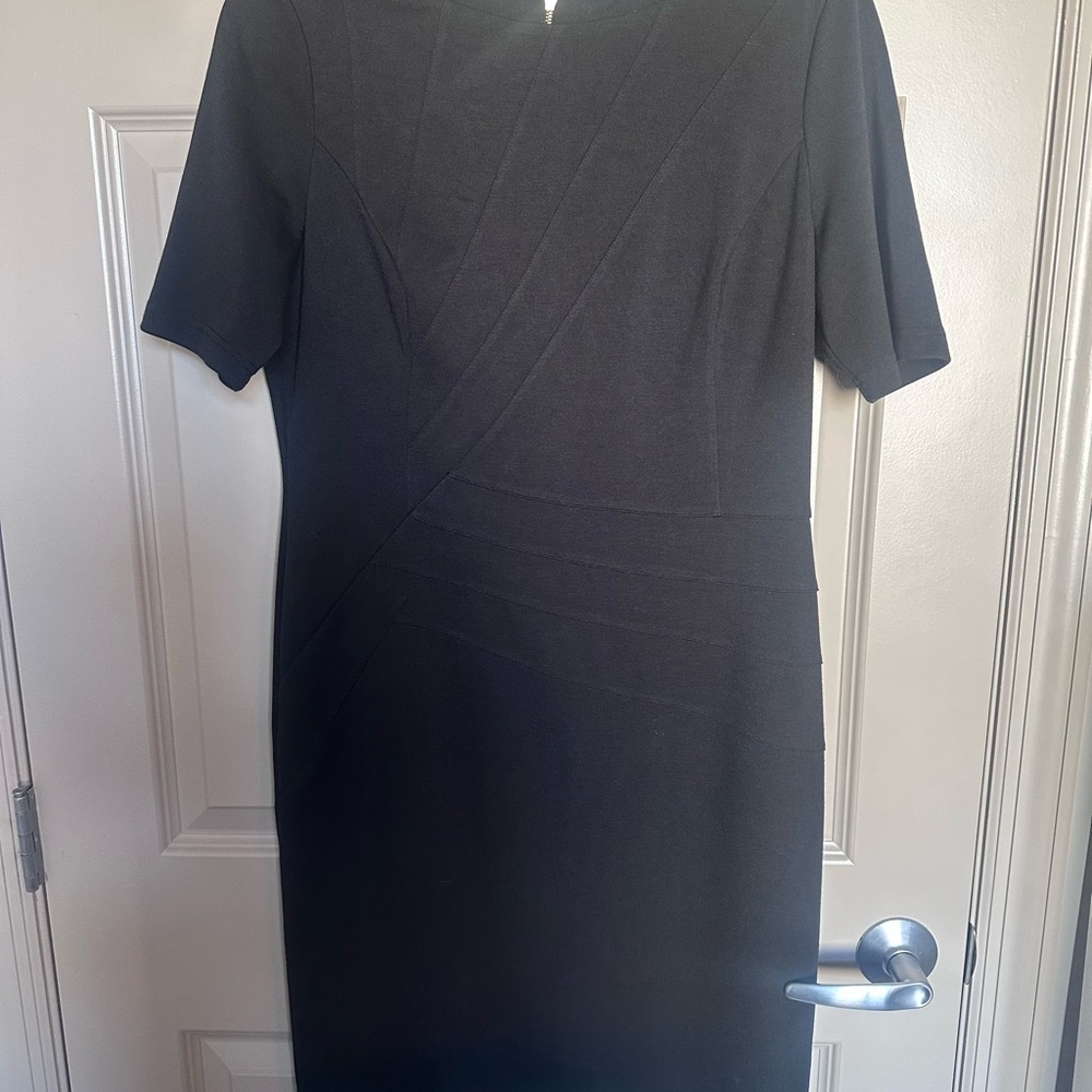 Like New. Worn Once. Ellen Tracy Black Midi Dress